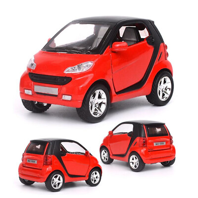 #ad Red 1:32 Model Car Metal Diecast Toy Vehicle Kids Sound Light For Smart ForTwo A $16.99