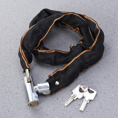 #ad Heavy Duty Scooter Cycling Padlock Key Chain Lock Bike Accessories Bicycle Lock $10.99