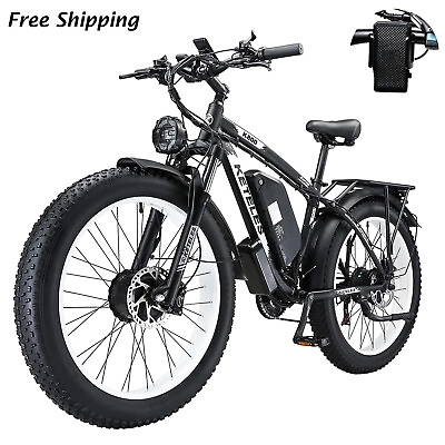 #ad 2000W E Bike K800 Electric Bicycle 26quot; FatTire 48V 23Ah Dual Motor 35MPH 21Speed $1200.00