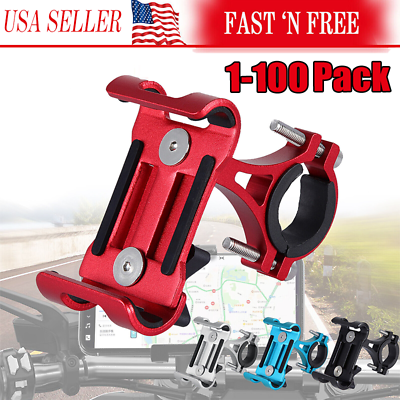 #ad #ad 360° Aluminum Motorcycle Bike Bicycle GPS Cell Phone Holder Handlebar Mount LOT $6.89