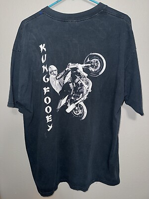 #ad Vintage Street Bike Stunt Biker T Shirt XL Honda Kawasaki Gxsr $35.00