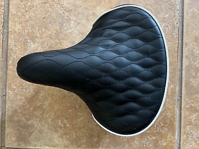 #ad Gravity Cruiser Wide Comfort Bike Bicycle Seat Saddle RETRO QUILTED DESIGN $15.95