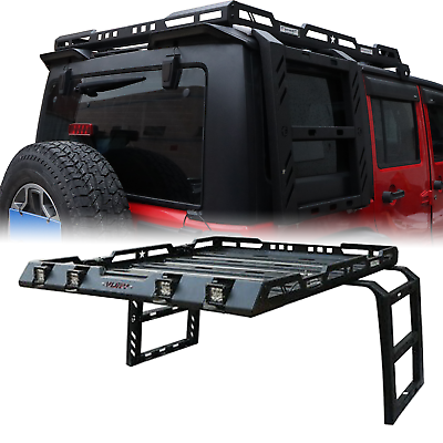 #ad For 2018 2023 Jeep WranglerJL New Roof Rack Cargo Luggage Carrier W Ladder $638.98