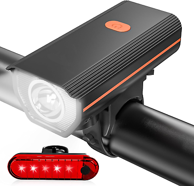 #ad Rechargeable Bike Lights Ultra Bright Bicycle Lights for Night Riding Road Mou $14.29