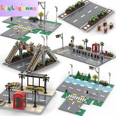 #ad City Road Traffic Lights Sign street for Le*go MOC Kit Building Blocks Sets DIY $23.96