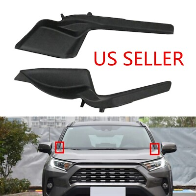 #ad Pair Front Windshield Wiper Side Cowl Extension Cover Trim For Toyota RAV4 20 22 $15.87