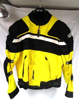 #ad Joe Rocket Ballistic Series Armor Racing Jacket XL Yellow Black Super Bike Sport $189.99