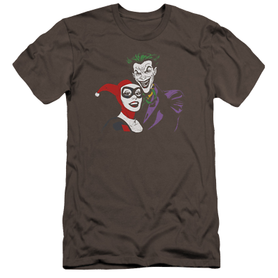 #ad Harley Quinn Joker amp; Harley Men#x27;s Premium Slim Fit T Shirt $31.00