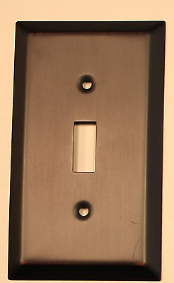 #ad Switch Plate Outlet Cover Wall Rocker Oil Rubbed Bronze Single Toggle $9.99