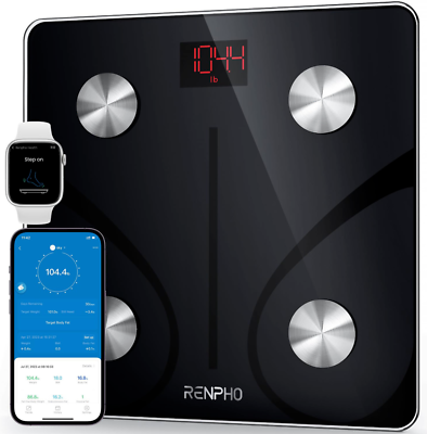 #ad #ad RENPHO Elis 1 Smart Body Fat Scale Monitor 13 Body Metrics Bluetooth App $25.99