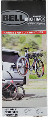 #ad Bell Hitchbiker 450 4Bike Hitch Rack with Stability Black $59.99