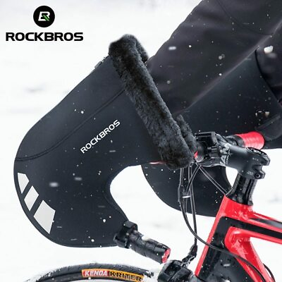 #ad #ad ROCKBROS Winter Bicycle Handlebar Gloves Road Bike Cycling Warm Bar Mittens NEW $20.99