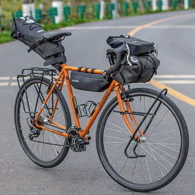 #ad Bicycle Bag Bike Cycling Bike Accessories Waterproof Frame Front Tube Handlebar $75.99
