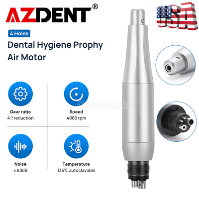 Dental Hygiene Prophy Handpiece Air Motor 4 Hole with 4:1 Reduction Nose Cone $99.99