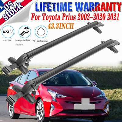 #ad Car Top Roof Rack Cross Bar Luggage Carrier Aluminum For Toyota Prius 2002 2021 $65.54