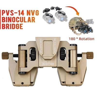 #ad NVG PVS14 binocular bridge goggles stent skip rhino mount NVG arms mount for L4 $112.99