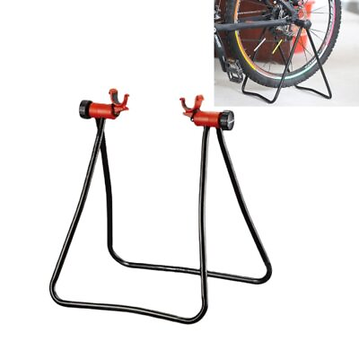 #ad #ad Mountain Road Bike Triangle Vertical Foldable Stand For Repairing Bicycle Indoor $31.99