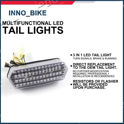 #ad #ad LED Rear Tail Light Turn Signal Brake Integrated Lamp For Honda Grom MSX125 2014 $70.54