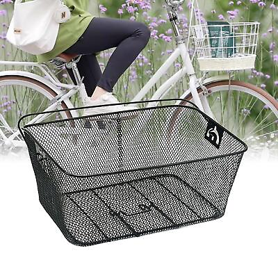 #ad Rear Bike Basket Sundries Organizer Easy to Install Iron Bicycle Rear $278.48