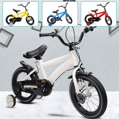 14quot; Childrens#x27; Bike Boy Girl Bicycle Kids Bike white With Safety Training Wheel $89.00