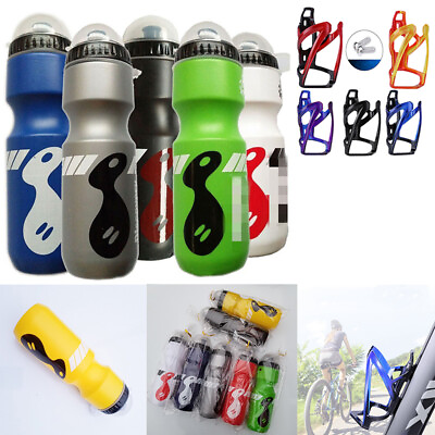 #ad 750ML Sport Bottle Bicycle Water Bottles Sport Cup Drink Jug Cycling Holder Cage $7.99