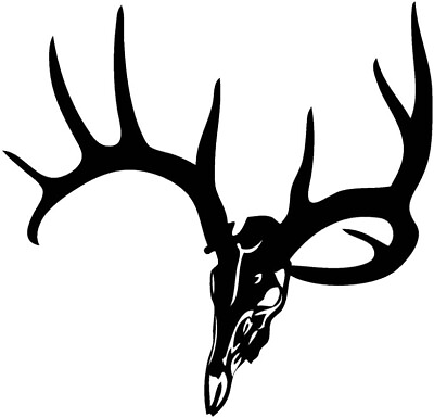 #ad Deer Skull Car Window Vinyl Decal Hunting Truck Graphic Antlers Outdoors Sticker $6.00