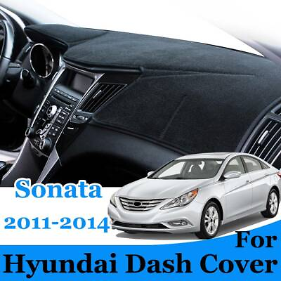 #ad Car For Hyundai Sonata Dash Cover Mat Dashmat 2011 2012 2013 2014 Black $17.56