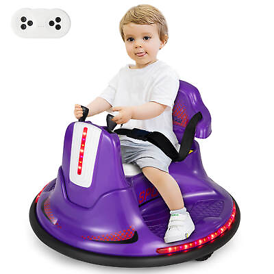 #ad 12V Bumper Car for Kids Toddlers Electric Ride On Car Vehicle w 360° Spin $94.99
