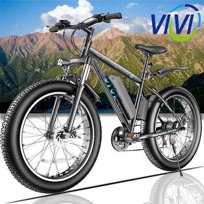500W 48V Electric Bike 26In Mountain e Bike Adults Fat Tire Bicycle Up to 25MPH $818.99