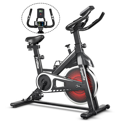 Indoor Cycling Stationary Bike Silent Belt Drive Adjustable Resistance Home Gym $158.49