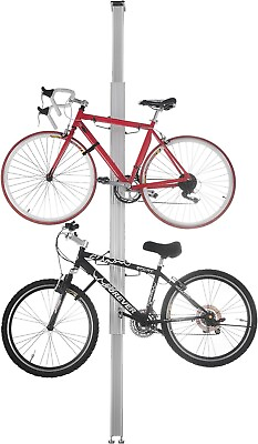 #ad RAD Cycle Aluminum Bike Stand Bicycle Rack Storage or Display Holds Two Bikes OB $49.00