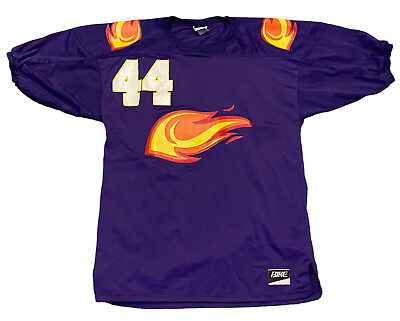 #ad VINTAGE Bike Purple Football #44 Jersey Men#x27;s XL $34.99