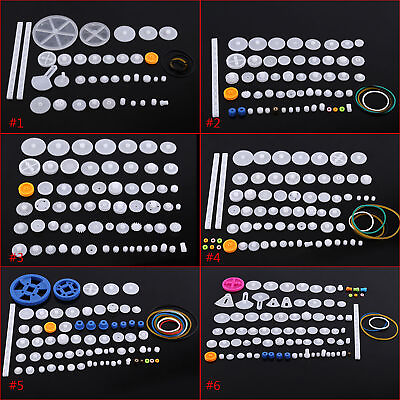 Plastic Gears Pulley Belt Worm DIY Rack Kits Crown Gear 11 34 58 75 kinds A3GU $3.12
