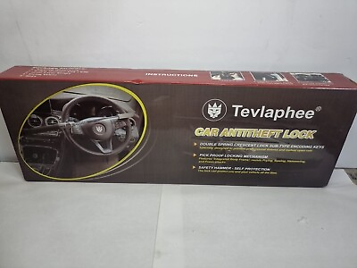#ad Tevlaphee Steering Wheel Lock Anti Theft Car Device Universal Car Theft $25.00