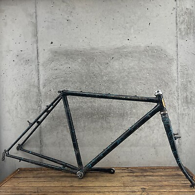 #ad Vintage Trek Mountain Bike Frame Set 19 in Lugged Splatter Paint USA 80s MTB 26quot; $229.99