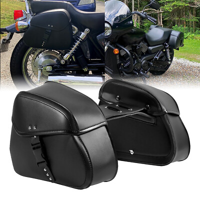 #ad Side Saddle Bags Motorcycle For Suzuki Intruder Volusia VS VL 700 750 800 1400 $65.99
