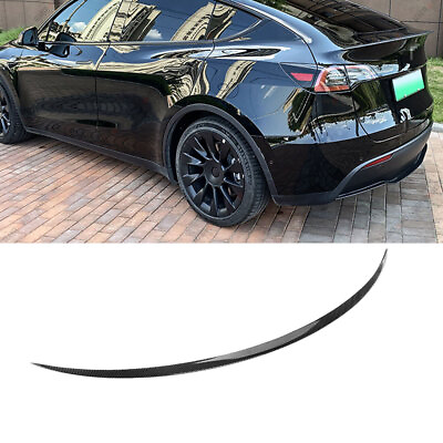 Fits for Tesla Model 3 2017 2023 Rear Trunk Spoiler Wing Real Carbon Fiber 3P $38.59