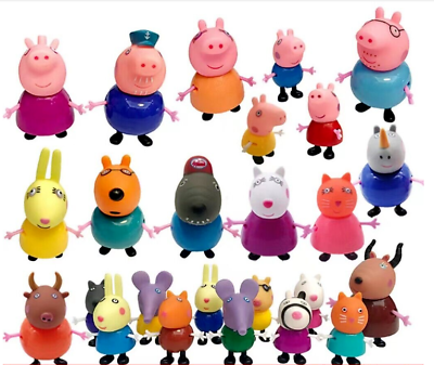 #ad 25X Peppa Pig Family Friends Emily Action Figures Toys Gift $22.59