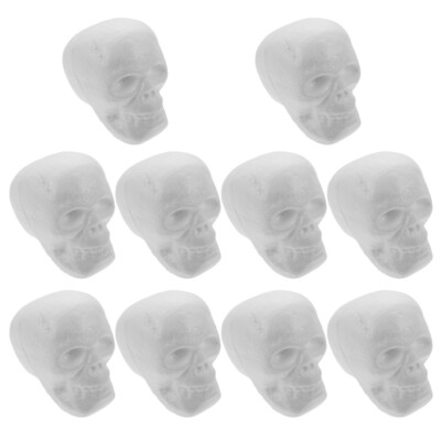 #ad Foam Skulls for Halloween Party 10pcs 9cm DIY Ornaments $11.99