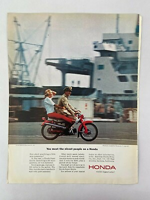 #ad Honda Super Sports Motorcycle Magazine Ad 10.75 x 13.75 $9.99