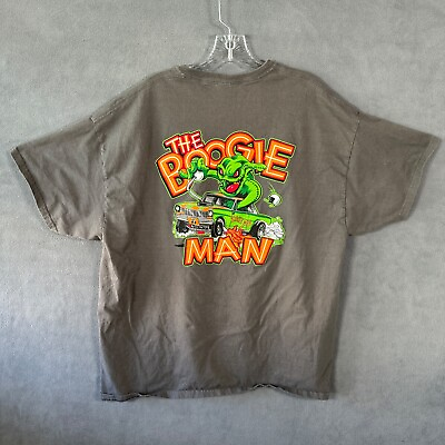 #ad #ad Vintage The Boogeyman Shirt 2XL Dirt Truck Racing Graphic Gray Mens $19.99