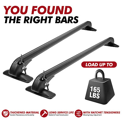 #ad 43.3quot; Car Top Roof Rack Cross Bar Luggage Carrier For Honda Civic 2006 2021 2022 $54.99