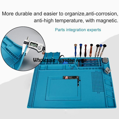 #ad #ad Magnetic Heat Silicone Pad Desk Mat Soldering Repair For BGA Size: 45cm x 30cm $14.75