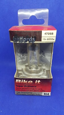 #ad #ad Halfords Bike it Motorcycle Bulb HMB472SB 12v 60 55w Halogen Headlamp GBP 5.92