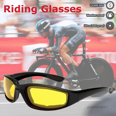 #ad Cycling Sunglasses UV400 Protection Goggles MTB Motorcycle Bike Riding Glasses $6.97