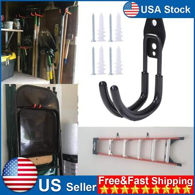 #ad Indoor Bike Wall Mount Hanging Hook Bicycle Stand Parking Holder Round L $9.02