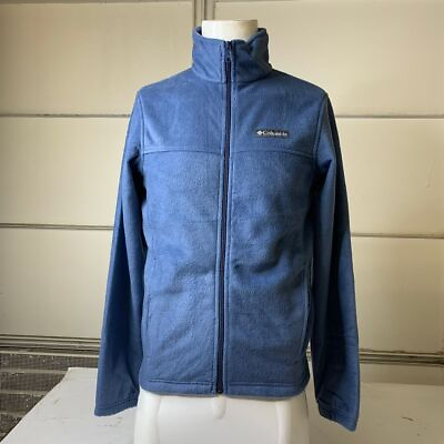 #ad COLUMBIA Granite Mountain Full Zip Fleece Jacket Men#x27;s Size Small Blue $33.74