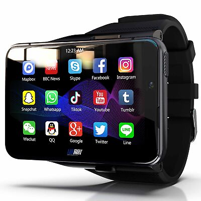 #ad 2.88quot; Larger Screen 4G Smart Watch Android 9.0 Dual Camera WIFI GPS 464GB $207.10