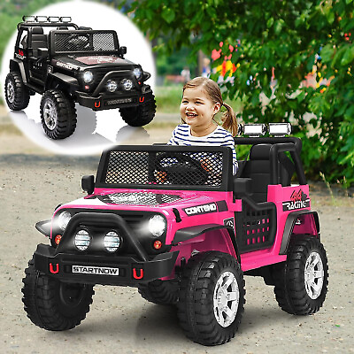 #ad 12V Kids Ride On Truck 2 Seater Electric Vehicle Car Jeep Toy W Remote Control $199.99