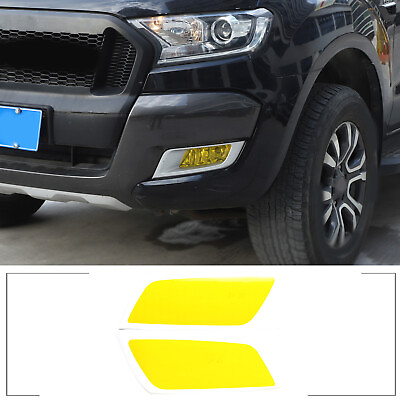 #ad Yellow PVC Truck Front Fog Lamp Film Fog Light Sticker For Ford Ranger 2015 2021 AU $19.99
